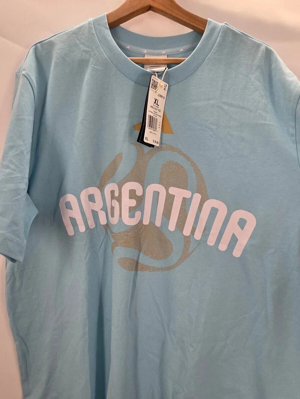 Adidas Argentina FIFA World Cup Icey Blue T-Shirt XL